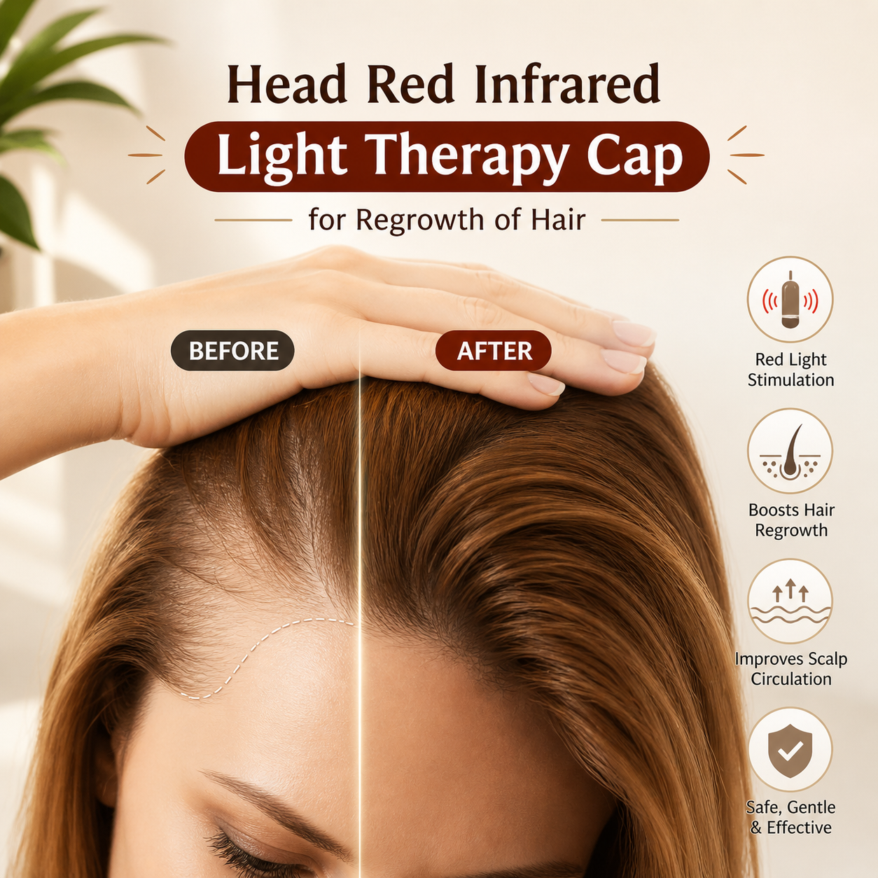 LumiGrow™ Pro Red Light Therapy Hair Growth Cap