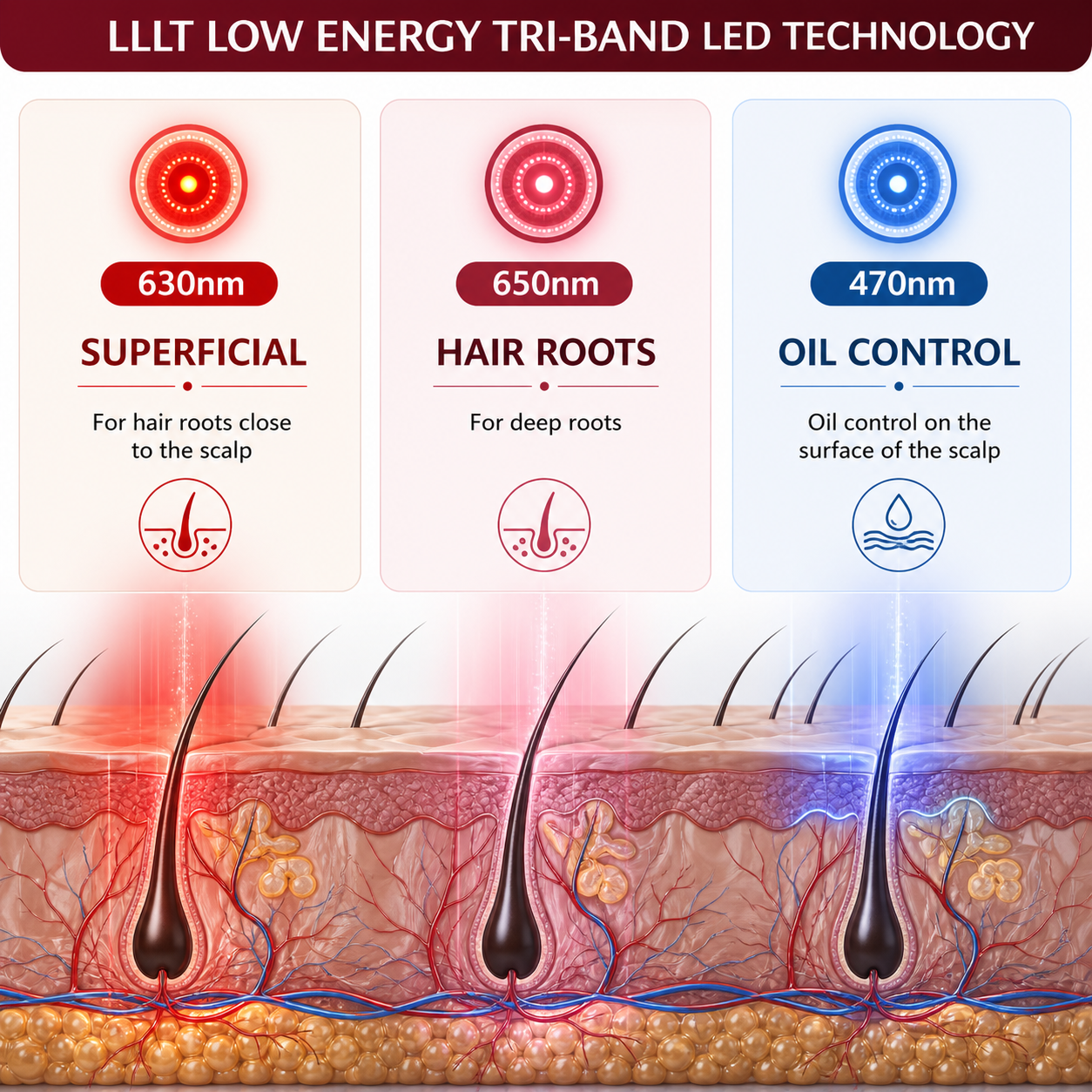LumiGrow™ Pro Red Light Therapy Hair Growth Cap