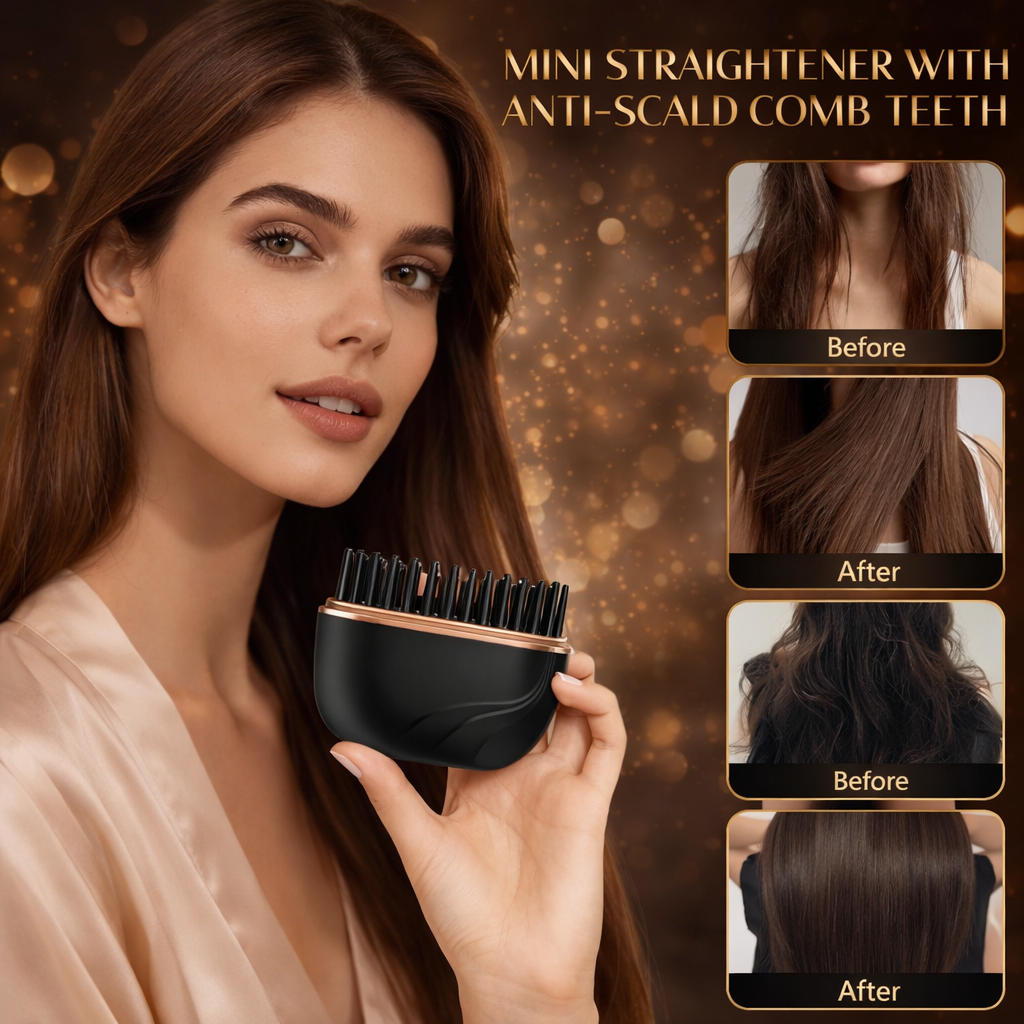 LuxeMini™ Pro – Rechargeable Cordless Mini Hair Straightener