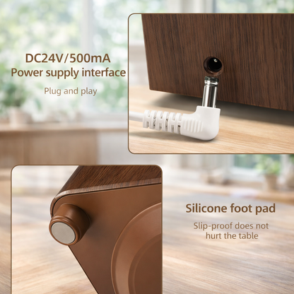 Vintage Gramophone Rain Drop Aroma Diffuser – 250ml with Remote & 7-Color Light